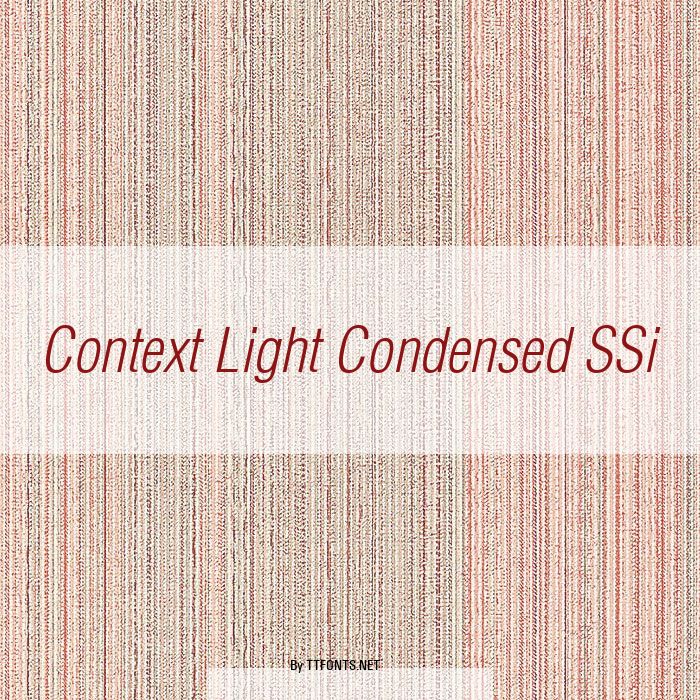 Context Light Condensed SSi example